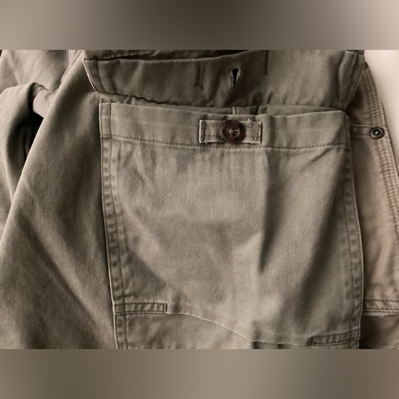 Men’s Perry Ellis America Light Olive Green Cargo Shorts Size 32 - Picture 3 of 6